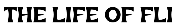 The Life of Flight font preview